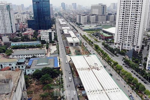 Toàn cảnh cầu cạn hơn 5.000 tỷ Mai Dịch - Nam Thăng Long trước ngày thông xe