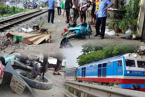 Lái xe ôm công nghệ tử vong do va chạm với tàu hỏa