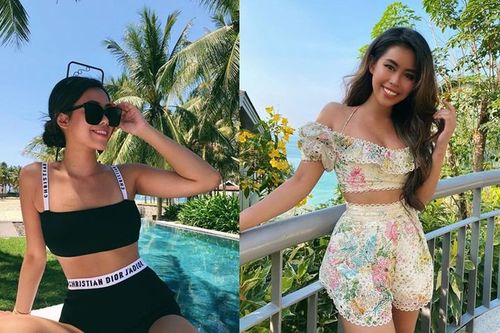 Rich kid Tiên Nguyễn 'đốt mắt' người nhin với trang phục khoe eo thon