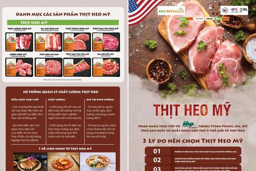 BRG Retail trực tiếp nhập khẩu và triển khai 'Tuần lễ thịt heo Mỹ' tại hệ thống siêu thị BRGMART