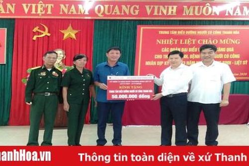 Các chi nhánh Agribank Bắc Thanh Hóa và Nam Thanh Hóa nhiều hoạt động tri ân nhân Ngày Thương binh, liệt sỹ
