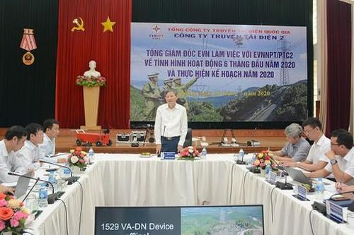 Tổng giám đốc EVN Trần Đình Nhân làm việc với Công ty Truyền tải điện 2