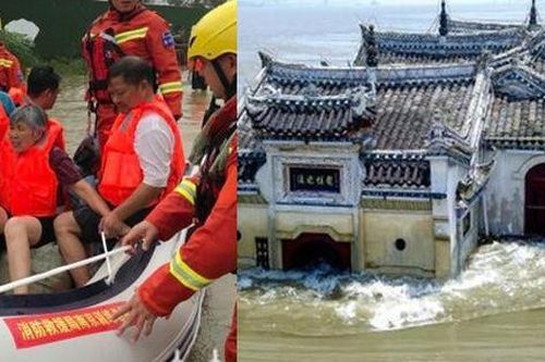 Hình ảnh lũ lụt tồi tệ tại Trung Quốc: Di sản bị nhấn chìm, đập lớn nhất thế giới đứng trước nguy cơ vượt giới hạn