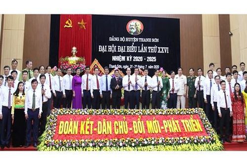 Tổ chức thành công Đại hội đại biểu Đảng bộ huyện Thanh Sơn lần thứ XXVI nhiệm kỳ 2020 - 2025