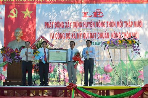 Huyện Tháp Mười đảm bảo an ninh trật tự trong xây dựng nông thôn mới