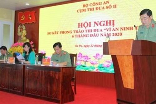 Cụm thi đua số II sơ kết phong trào thi đua 'Vì ANTQ' 6 tháng đầu năm 2020