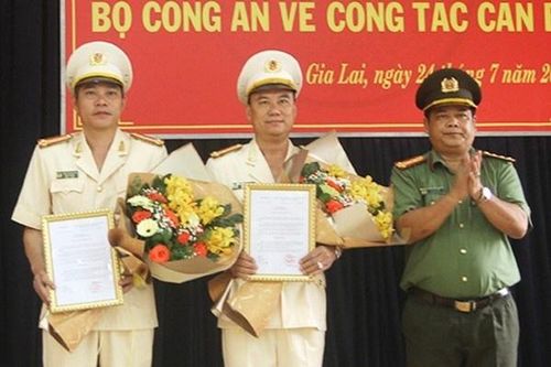 Gia Lai có hai tân phó giám đốc công an
