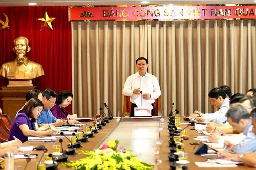 Lấy ý kiến các ban Đảng Trung ương về Dự thảo Báo cáo chính trị Đại hội Đảng bộ TP Hà Nội