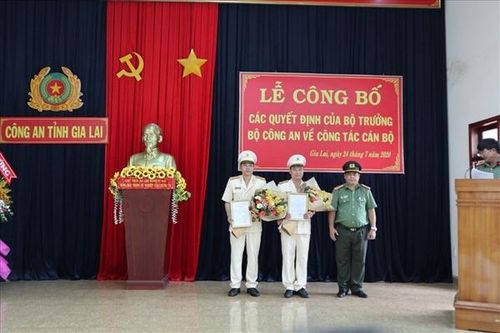 Bộ Công an bổ nhiệm 2 Phó Giám đốc Công an tỉnh Gia Lai