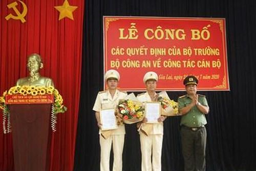 Công an tỉnh Gia Lai có 2 tân Phó giám đốc