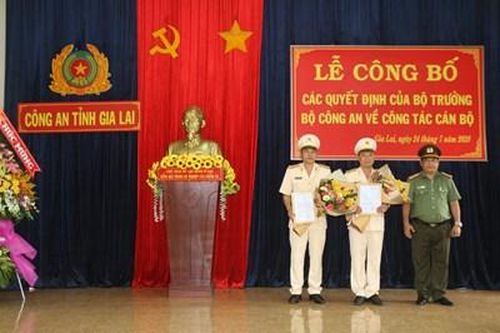 Công bố quyết định bổ nhiệm 2 Phó Giám đốc Công an tỉnh Gia Lai