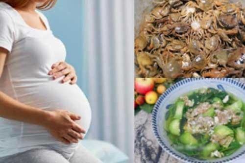 Mang thai 3 tháng đầu có được ăn cua đồng không?