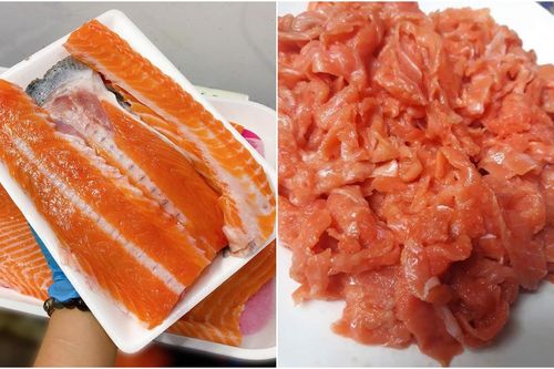Vụn cá hồi giá rẻ hút khách, các bà nội trợ đặt mua ồ ạt
