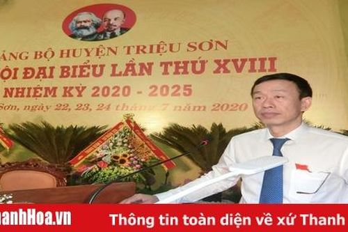 Đồng chí Lê Quang Hùng tái đắc cử Bí thư Huyện ủy Triệu Sơn, nhiệm kỳ 2020-2025