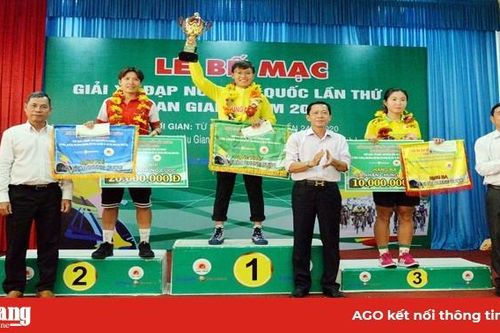 Tay đua Nguyễn Thị Thật đoạt 'cú đúp' áo vàng và áo xanh Giải xe đạp nữ toàn quốc lần thứ XXI - An Giang 2020