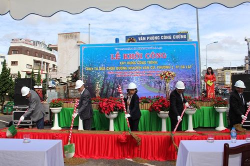 Khởi công công trình chào mừng đại hội Đảng