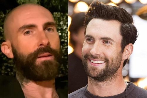 Adam Levine trông xuống sắc khi cạo trọc, để râu rậm rạp