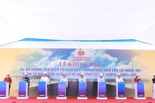 Khởi công dự án 521 tỷ ven biển Nghi Sơn - Cửa Lò