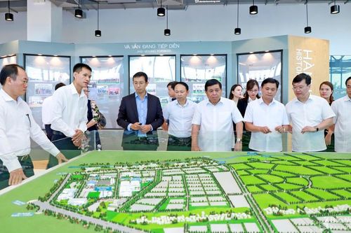 Bộ trưởng Bộ Kế hoạch và Đầu tư thăm Khu công nghiệp, đô thị và dịch vụ VSIP Nghệ An