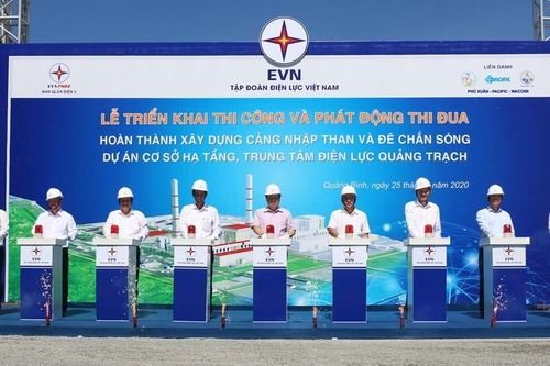 Quảng Bình: Khởi công xây dựng Cảng nhập than và đê chắn sóng tại Trung tâm Điện lực Quảng Trạch