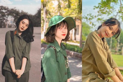 Học quân sự, hội hot girl khoe ảnh chất khiến CĐM 'thả tim' không ngớt