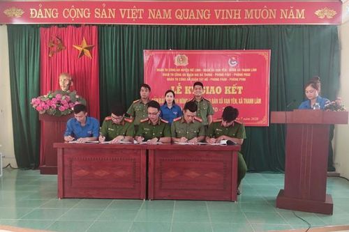 Giao kết đảm bảo an ninh nông thôn địa bàn huyện Mê Linh