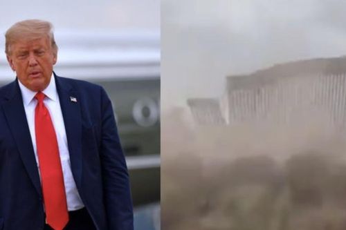 Thực hư bão đánh sập tường biên giới 'không thể phá hủy' của ông Trump?