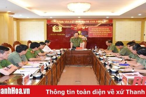 Thứ trưởng Bộ Công an Nguyễn Văn Thành kiểm tra công tác bảo vệ Đại hội Đảng các cấp tại Thanh Hóa