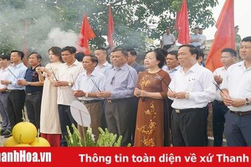 Hiệp hội Doanh nghiệp tỉnh Thanh Hóa dâng hương tưởng niệm các anh hùng liệt sỹ