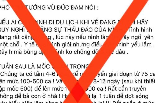 Bộ Y tế thông báo về tin giả đăng tải trên Facebook cá nhân