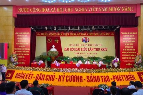Đại hội đại biểu Đảng bộ huyện Thường Tín tiến hành phiên trù bị