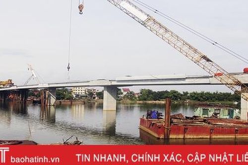 Hợp long cầu Thọ Tường trước 15 ngày so với tiến độ