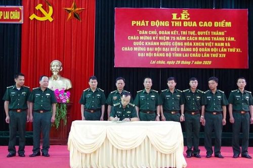BĐBP Lai Châu phát động thi đua cao điểm chào mừng Cách mạng tháng 8 và 2-9