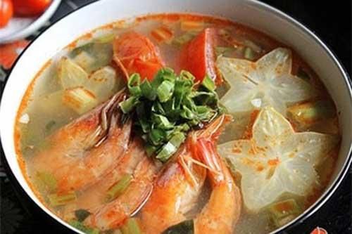 Cách làm canh chua tôm nấu khế ăn cực 'phê', nhìn là mê