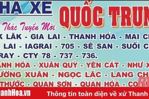 Thông báo khẩn: Người đi trên xe khách Quốc Trung (Thanh Hóa) đến ngay cơ sở y tế để khai báo
