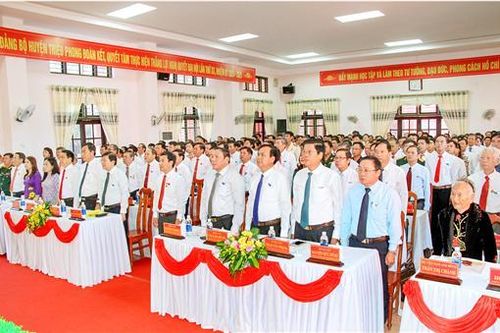 Đại hội Đảng bộ huyện Triệu Phong, nhiệm kỳ 2020- 2025