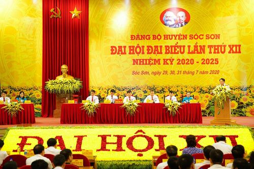 Đại hội lần thứ XII Đảng bộ huyện Sóc Sơn tiến hành phiên trù bị