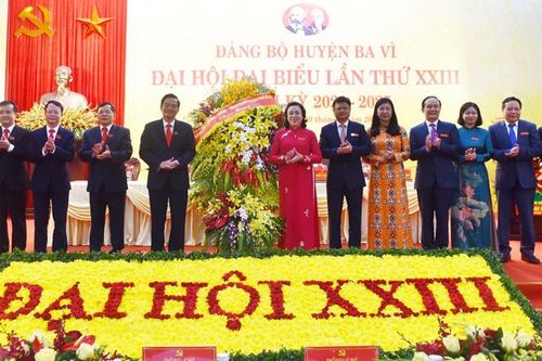 Đại hội đại biểu Đảng bộ huyện Ba Vì khóa XXIII, nhiệm kỳ 2020 - 2025: Khai thác hiệu quả lợi thế, phát triển kinh tế nhanh, bền vững