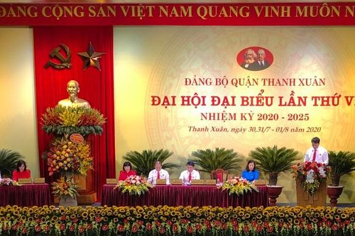 188 đại biểu dự Đại hội đại biểu Đảng bộ quận Thanh Xuân lần thứ VI