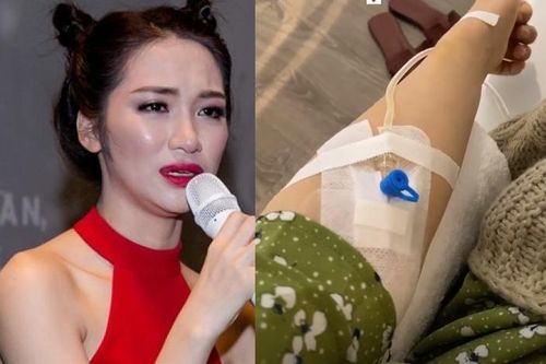 Sau khi bị dân mạng chỉ trích, Hòa Minzy đăng ảnh nhập viện khiến fan lo lắng