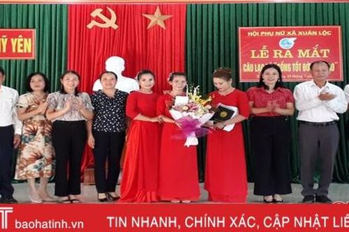 Ra mắt CLB phụ nữ sống tốt đời, đẹp đạo tại Can Lộc