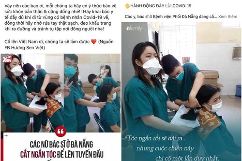 Hình ảnh cảm động về nữ bác sĩ cắt tóc để chống dịch COVID-19 lan truyền mạng xã hội