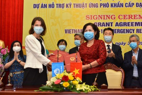 Ký kết Dự án Ứng phó Khẩn cấp giúp Việt Nam phát hiện và ứng phó với COVID-19