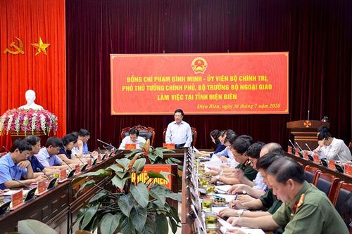 Phó Thủ tướng Chính phủ Phạm Bình Minh làm việc với Ban Thường vụ Tỉnh ủy