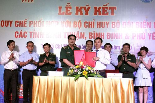 PVEP ký kết Quy chế phối hợp với Bộ Chỉ huy BĐBP các tỉnh Bình Thuận, Bình Định, Phú Yên