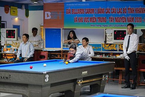 Giải Billiards Carom 3 băng tỉnh mở rộng - tranh Cúp BSH: Chủ động giảm số lượng để phòng dịch