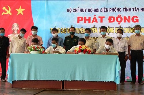 BĐBP các tỉnh phát động Tháng cao điểm tuyên truyền phòng, chống Covid-19