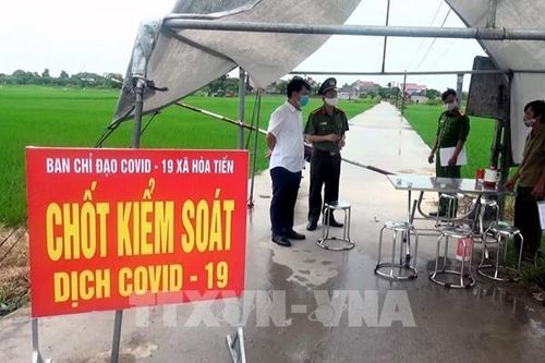 Thái Bình phong tỏa thôn có người dương tính với SARS-CoV-2