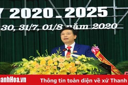 Đồng chí Lê Xuân Thu tái đắc cử Bí thư Huyện ủy Hoằng Hóa, nhiệm kỳ 2020-2025