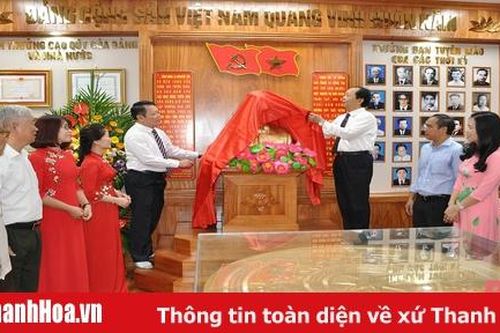 Khánh thành Phòng truyền thống Ban Tuyên giáo Tỉnh ủy Thanh Hóa